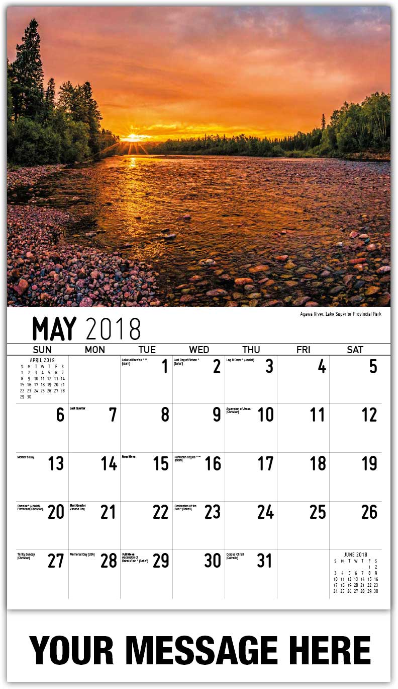 Scenes of Ontario Calendar 65¢ Ontario Scenic Promotional Calendar